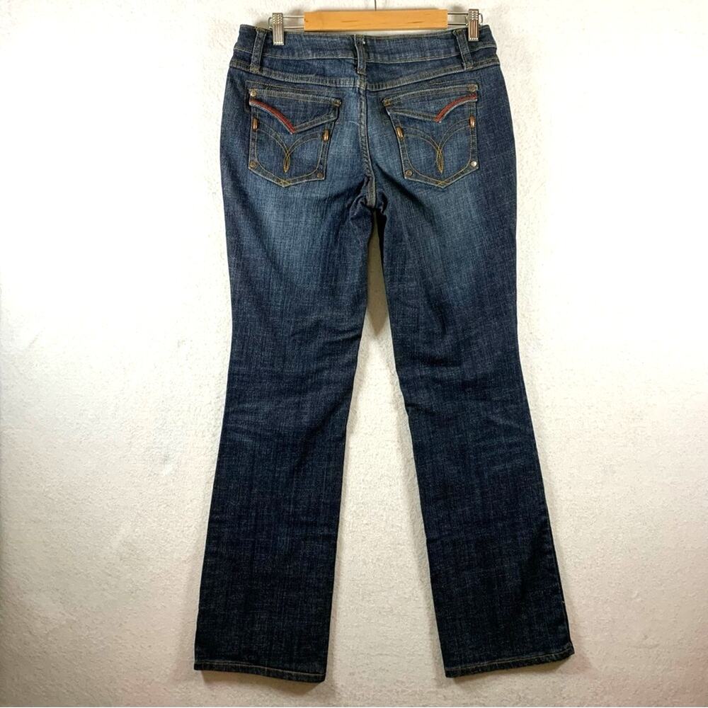 VTG Y2K Women Western Bootcutโ Jeans Size 13 Cowgirl Concert Flap Pocket Rodeo